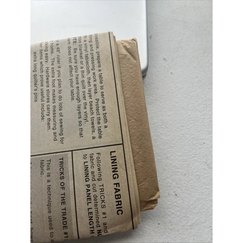 #3144 McCalls Home Decor curtains drapes uncut